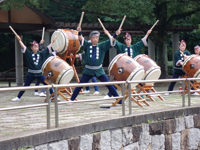 和太鼓の演奏（昨年の様子）