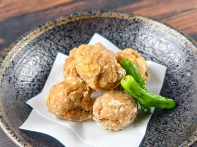 ②「豚こまのねぎから揚げ」