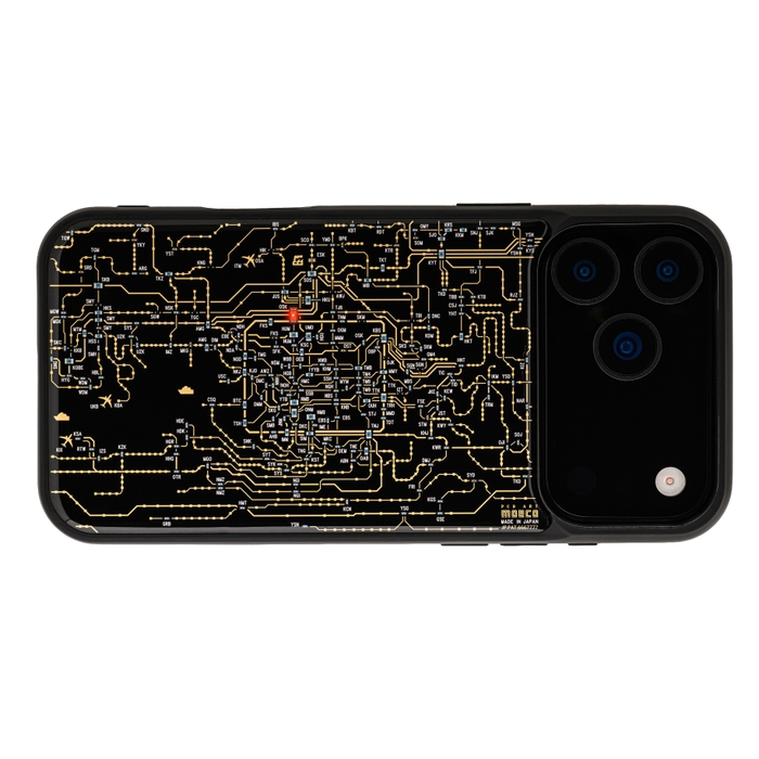 FLASH 関西回路線図 iPhone 17 Pro Maxケース 黒
