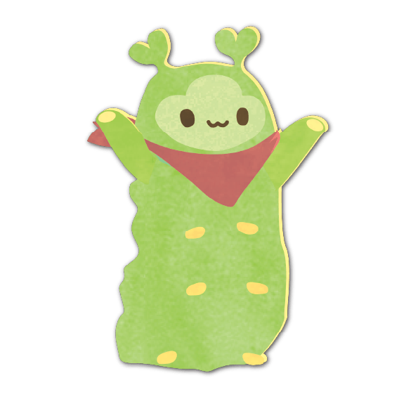 主人公と一緒に旅をする「ノア」は、飛鳥にゆかりのある日本の国蝶・オオムラサキの幼虫がモチーフ