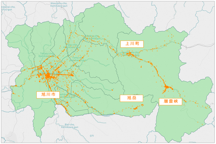 図3：フットプリント例