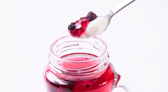 パンナコッタ&ハイビスカスゼリー