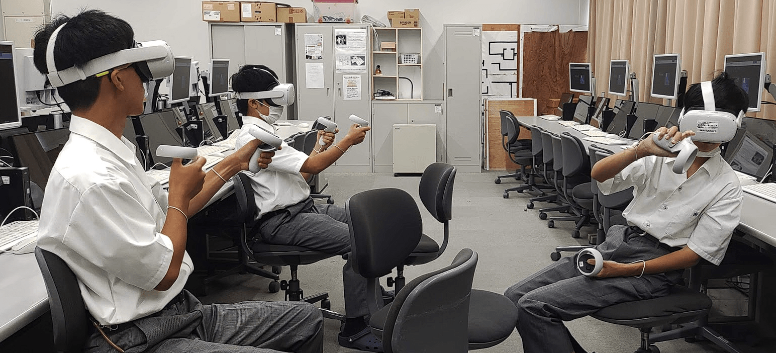 令和5年(2023年)に行ったメタバース研修会の様子