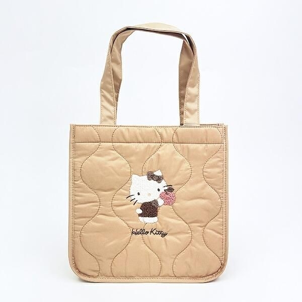 全部揃えたくなる可愛さ！ブラウンが基調のハローキティ大人向けキルティング小物