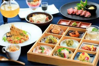 オープンキッチンの鉄板ダイニングで愉しむ＜お食事＞