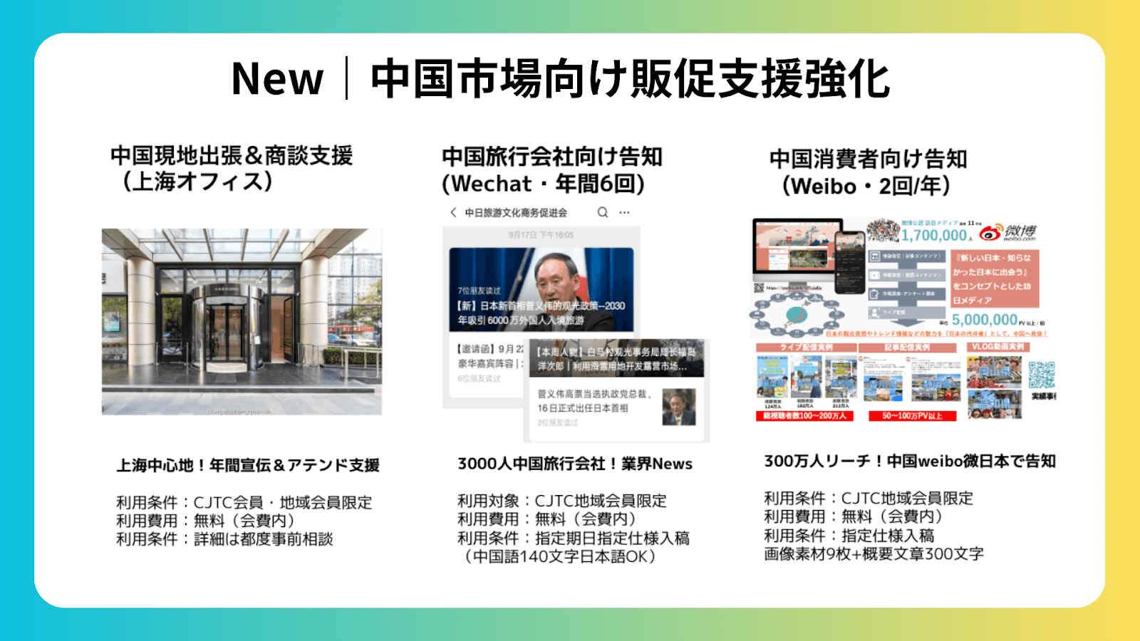 会員へ支援強化の取り組み詳細