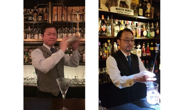 写真左：Ginza Zenith／須田 善一氏　写真右：Bar Four Valley／須田 好一氏