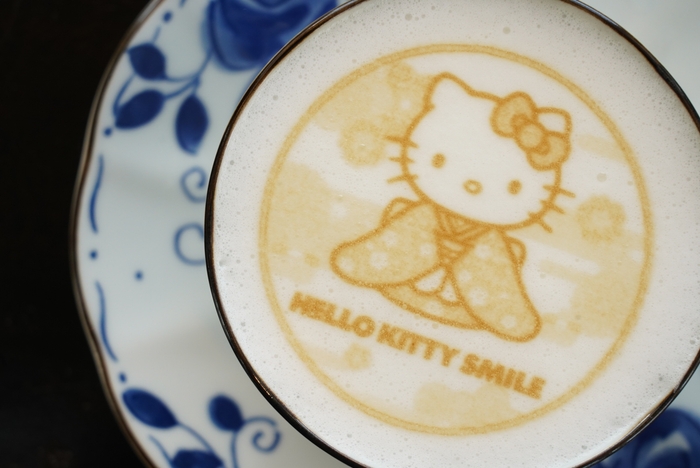 正月限定ラテアート