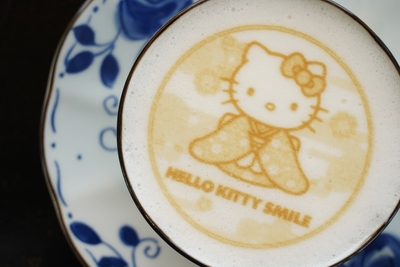 正月限定ラテアート