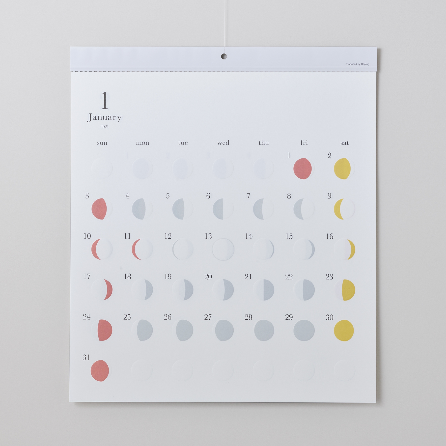 【リプラグ】月の満ち欠けカレンダー 『ミチル』