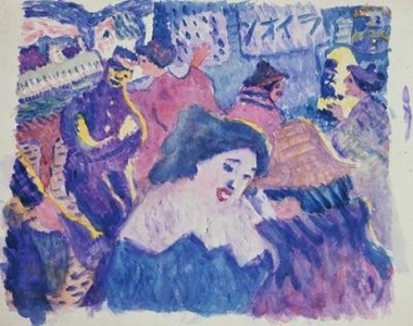 小林徳三郎《ダンスホール》1913年頃 ふくやま美術館※後期展示