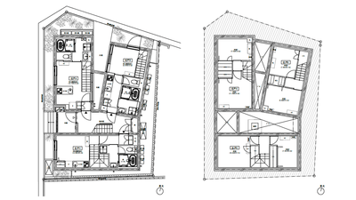 LEGALAND西五反田ANNEX平面図（一階及び地下一階）