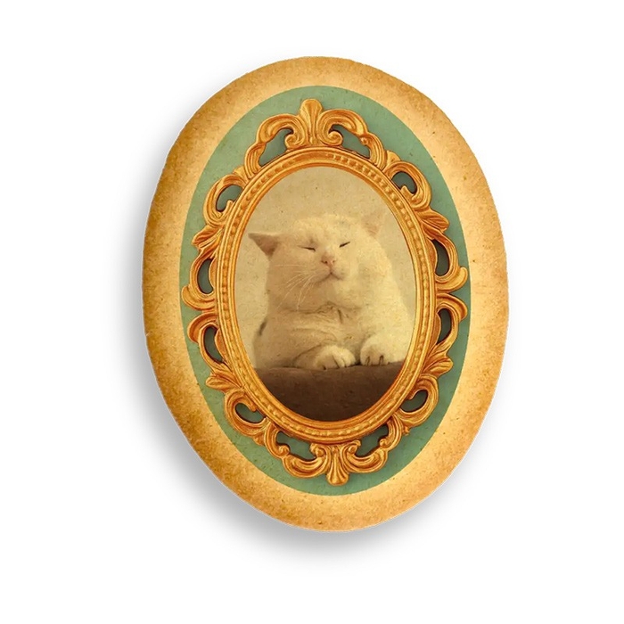 大きなクッキーサブレ 個包装 セミオーダー ゴシック調フレーム