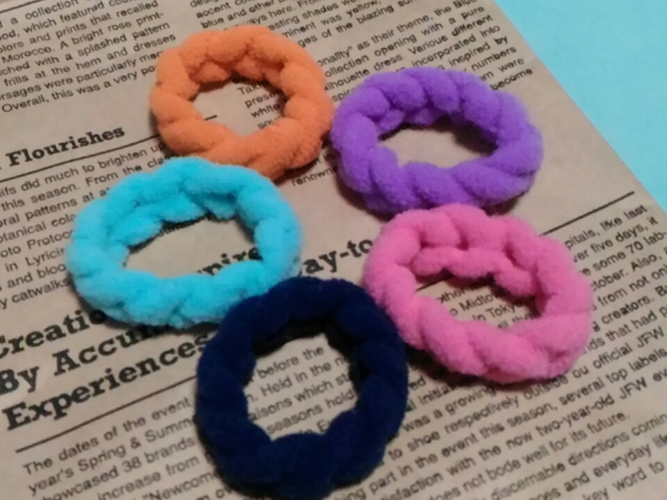 ヘアゴム 1個15円(色アソート)