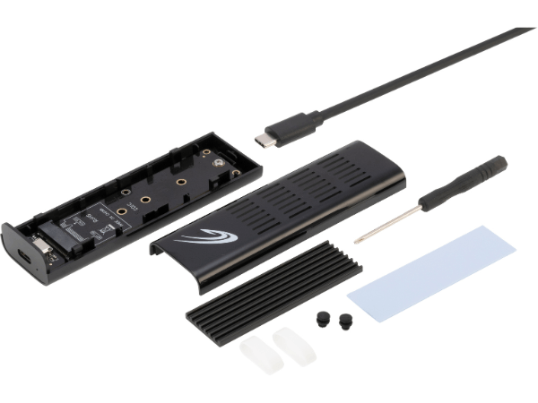 『CYBER・M.2 SSD to USB変換アダプター(PS5用)』セット内容