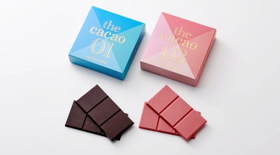 カカオの果肉、天然由来の赤い色が特徴の レッドカカオマスを使用したチョコレート 「nk premium series 01 fruit / 02 red」を オンラインショップ限定で発売