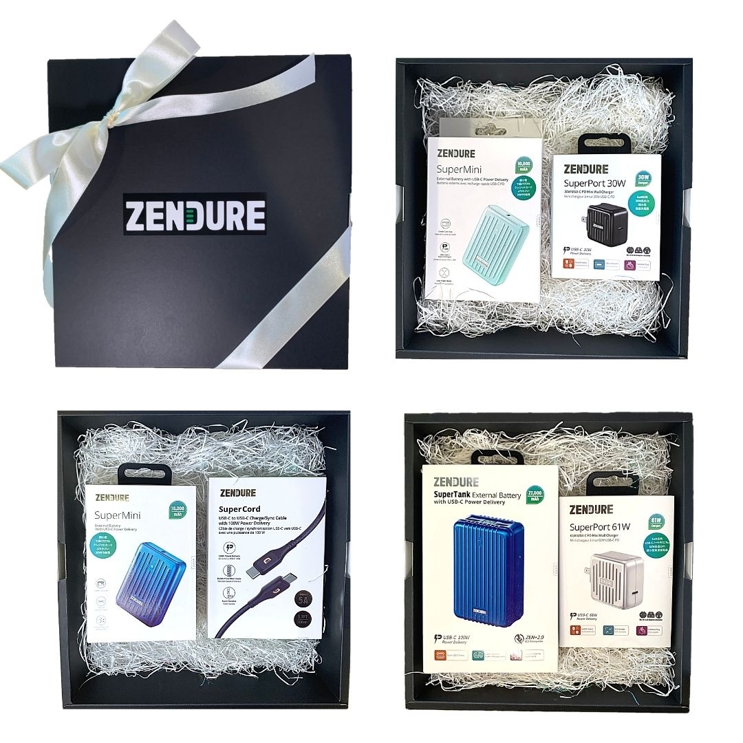 【限定販売】言われてみれば。絶対に喜ばれるギフト!?ZENDUREモバイルバッテリーを素敵なギフトボックスで。