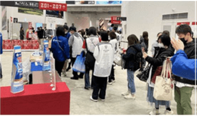 「MBPドリンク」サンプリングの様子