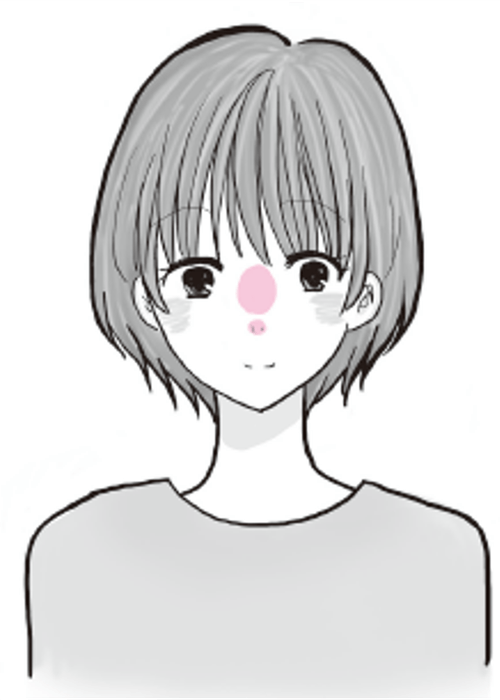 鼻先、目と目の間の肌荒れ、 鼻の毛穴が開く