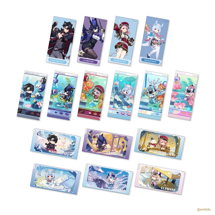 ▲前半:12/7(土)~1/10(金)原神 オリジナルチケットファイル(全16種)