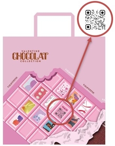 デザインに採用された作品のギャラリーや授業風景が閲覧できるQRコード