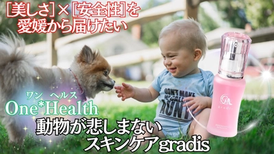 ＜人と動物にやさしいエイジングケア＞ 動物支援に繋がるクルエルティフリー化粧品 『gradis美容液』『Pamelaクリーム』 クラウドファンディングを7月9日(水)まで実施！