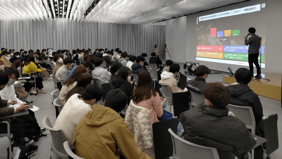 今年3月24日に実施した起業支援プログラムプレイベントの様子