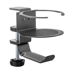 ユニットコムより、デスクの上の作業スペースを確保できる ユニットコム オリジナル ドリンクホルダー付き 『ヘッドフォンホルダー』販売開始