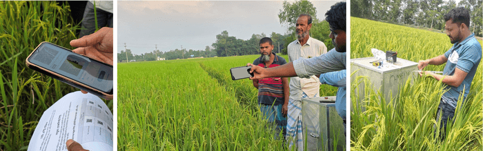 計測、モニタリング入力風景