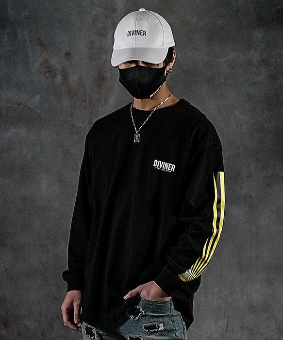 【DIVINER JAPAN】鳥獣戯画TEE(ブラック)