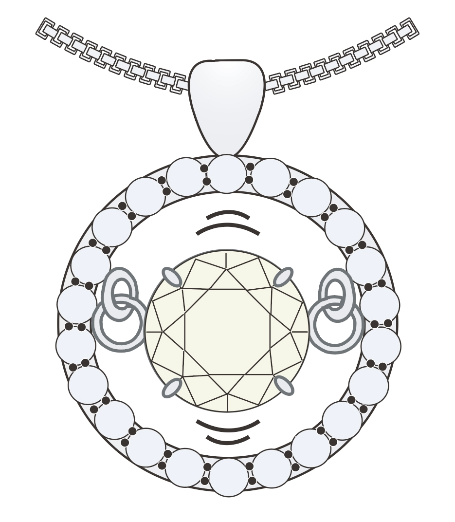 ダンシングストーンの揺れる仕組み(図)