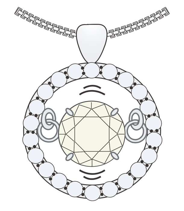 ダンシングストーンの揺れる仕組み(図)