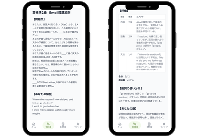 見やすい採点結果