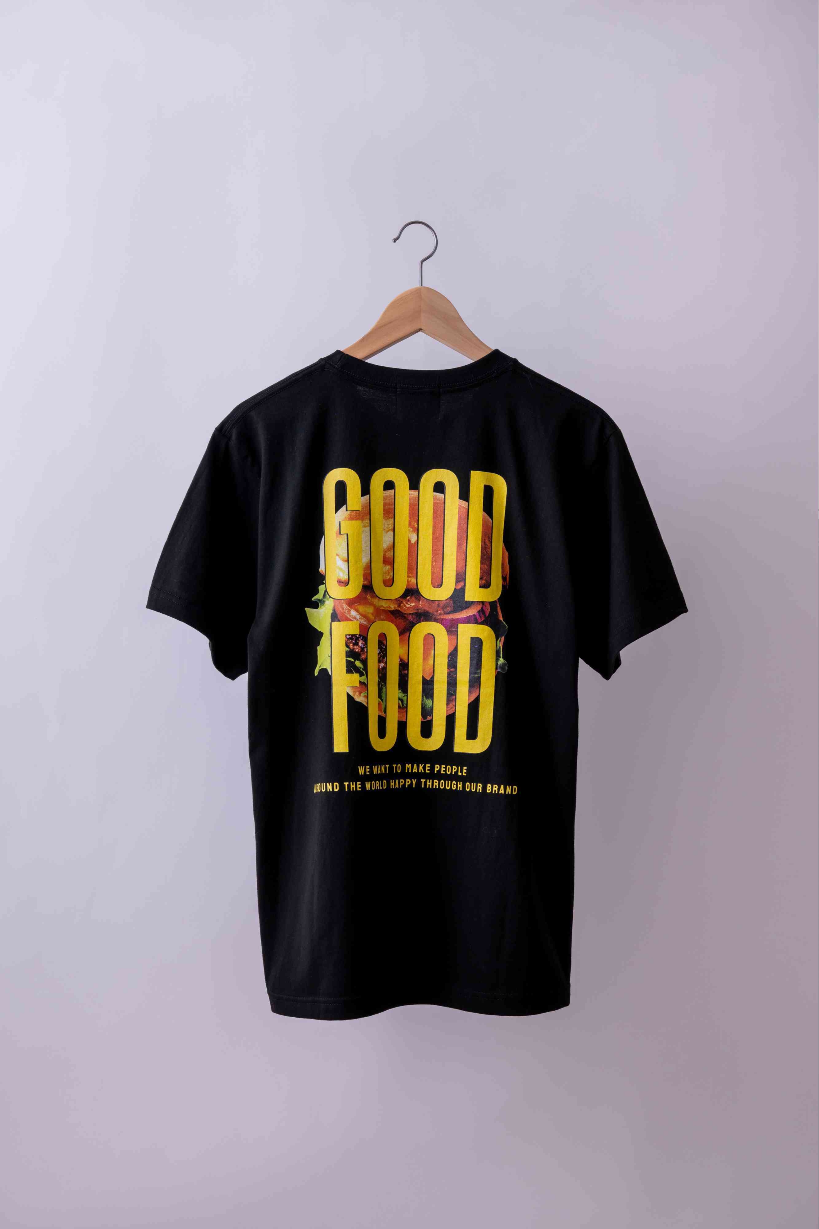 burger T-shirt ブラック