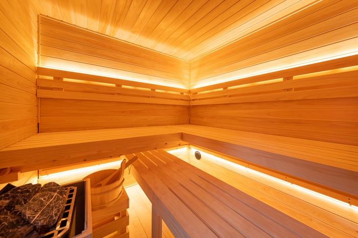 サウナも好きな時に好きなだけ