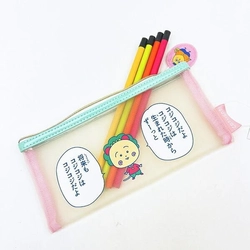 コジコジの名言に癒されます。中身が透けるおしゃれメッシュポーチ。