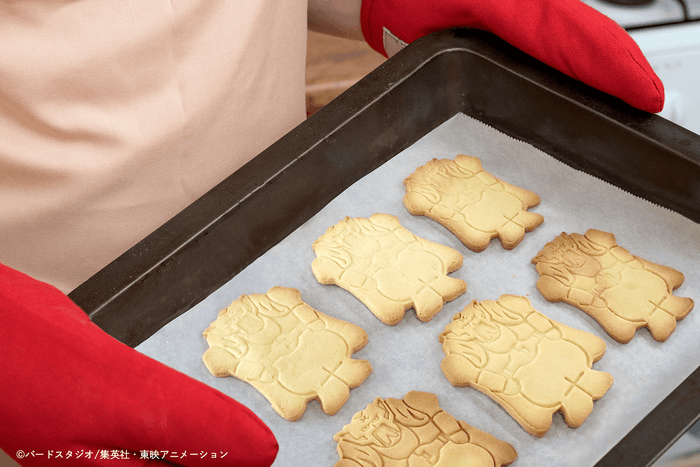 クッキーになっちゃえ!!ダーブラのクッキー型(使用イメージ)