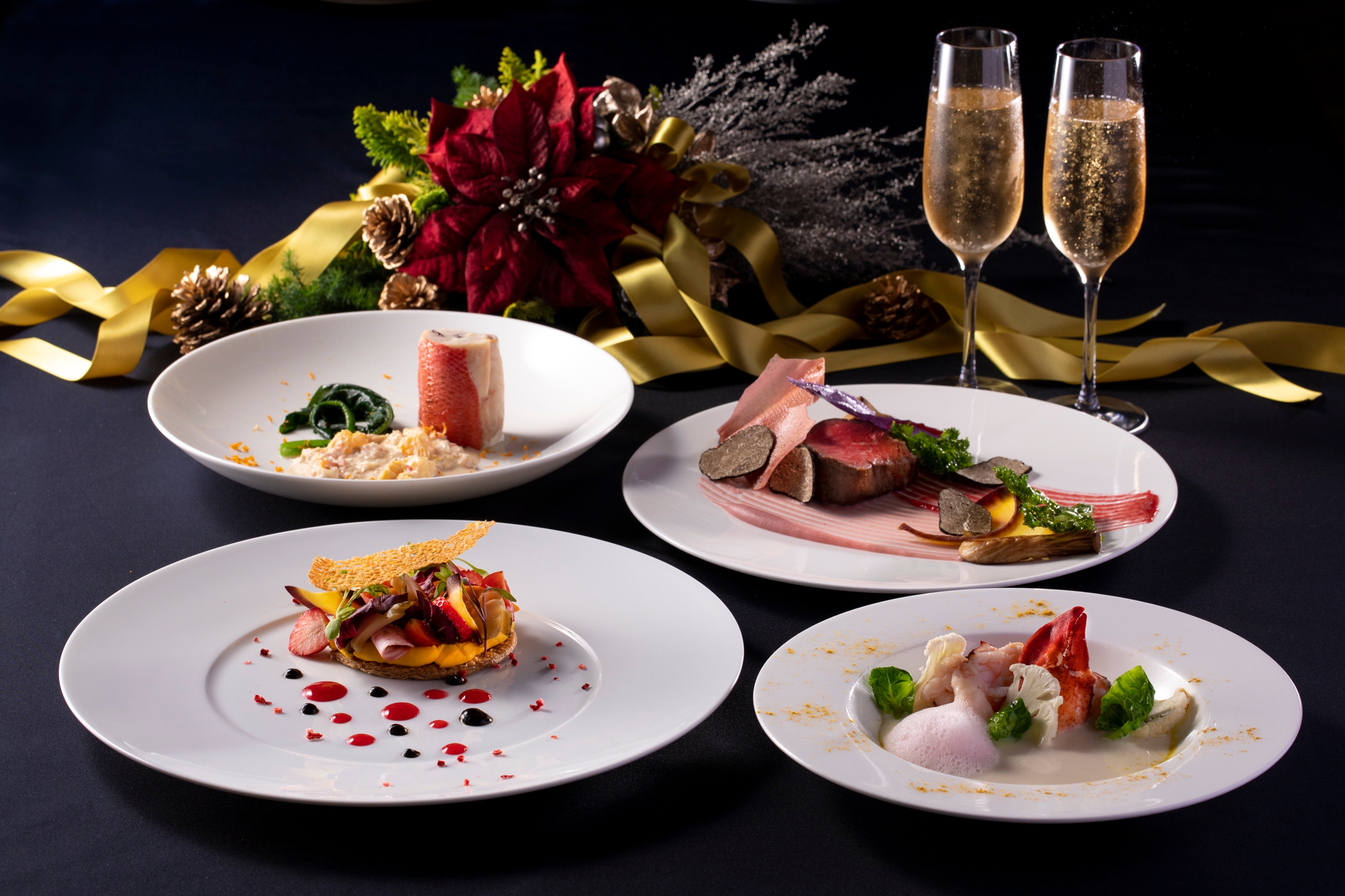 【ウェスティンホテル仙台】 ホリデーシーズン2019レストラン特別メニュー 光の都パリのクリスマスを表現したディナー「ディネ ドゥ ノエル」、シェアして楽しむ「ロブスター&ターキープレート」を発売