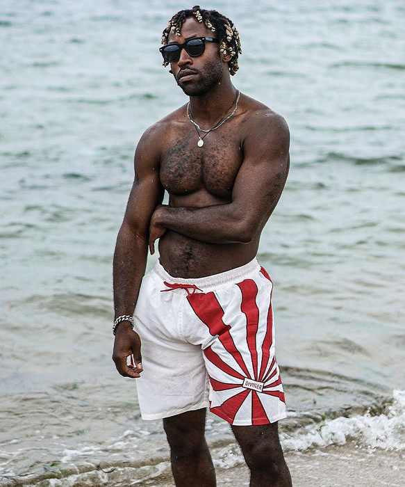 Flag Swim Shorts(ホワイト)