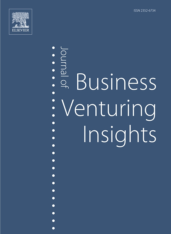 論文が掲載されたJournal of Business Venturing Insights