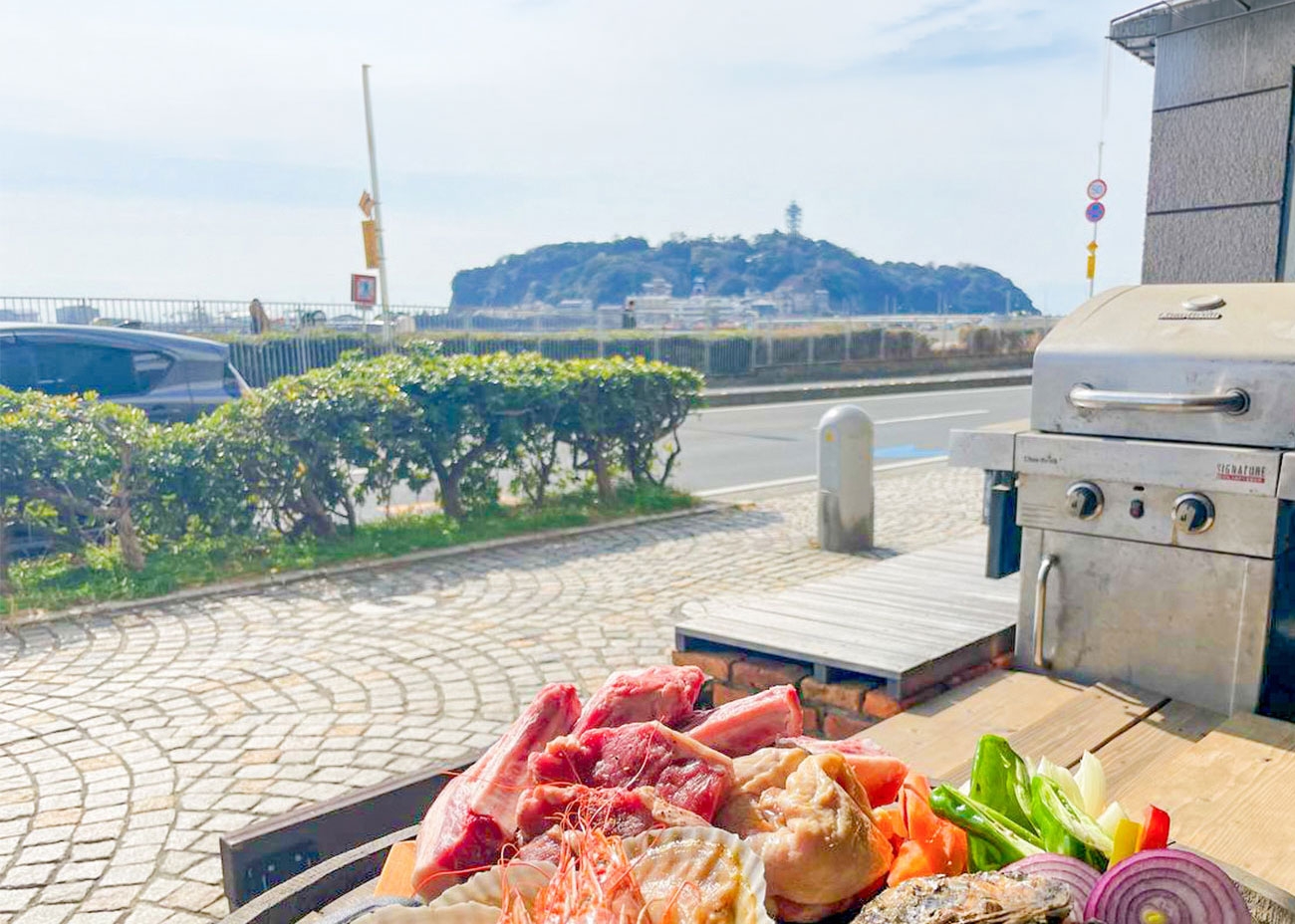 湘南・江ノ島】海まで0分、3つの選べる絶景会場。日本BBQ協会認定