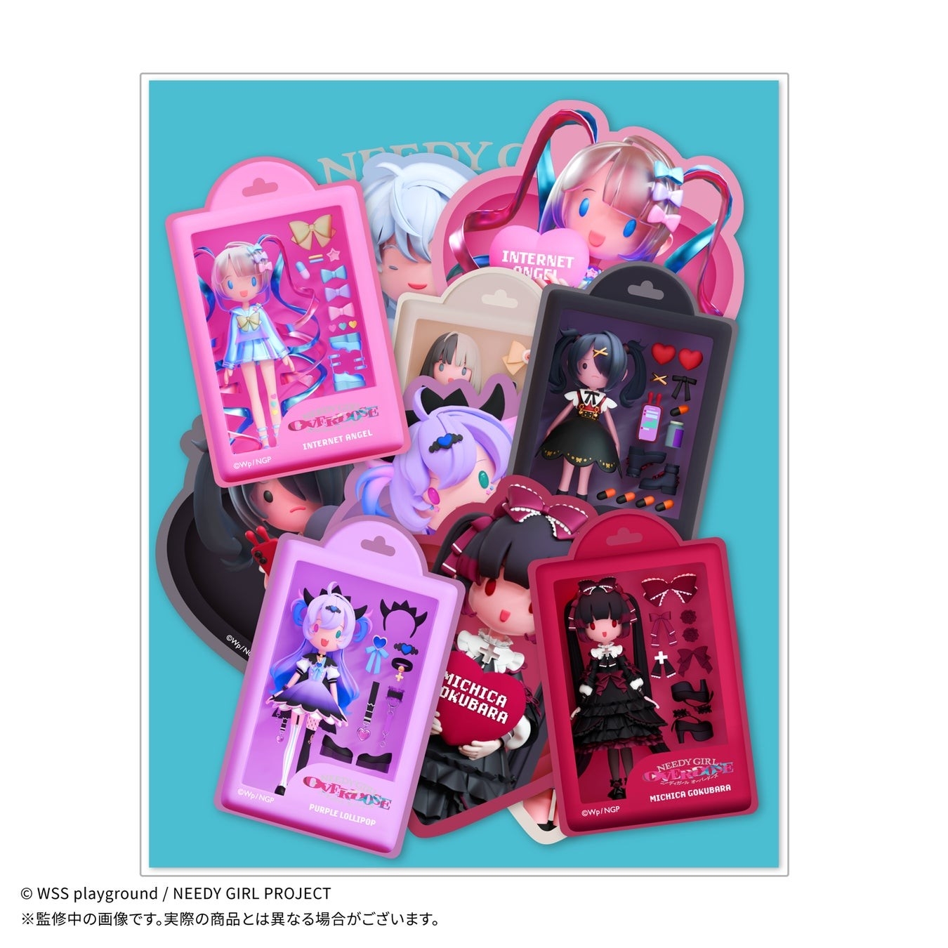 アニメ「NEEDY GIRL OVERDOSE」の新作グッズが『JEWELYC! COLLECTION