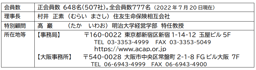 公益社団法人 消費者関連専門家会議(ACAP)