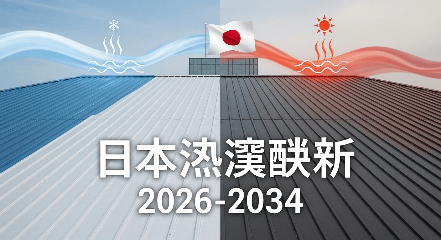 日本の熱反射屋根塗料市場は好調な見通し、2034年までに4億1339万米ドル規模へ | 年平均成長率5.59%