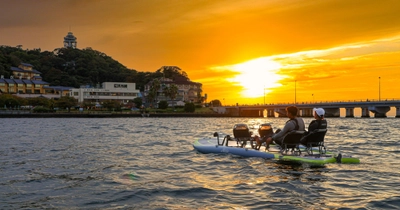 【湘南・江ノ島の海でサンセットタイムを】2025年11月より、HOBIE体験の新プラン「SUNSET HOBIE」を開始いたします。