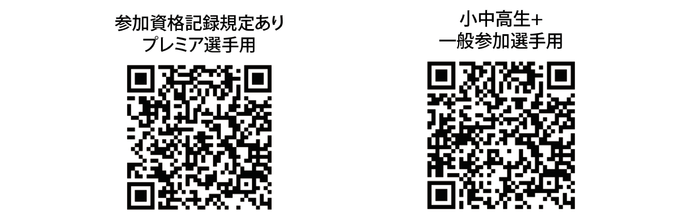 17日公式試合 参加申し込みフォーム(プレミア選手用)／17日公式試合 参加申し込みフォーム(小中高生＋一般参加選手用)