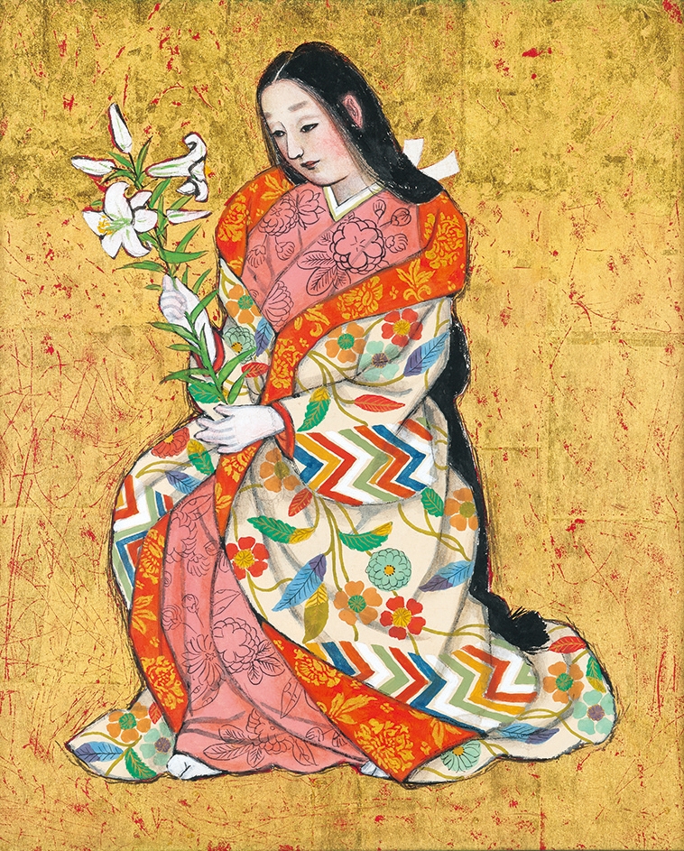 堂本印象 細川ガラシャ夫人(大阪玉造教会壁画下絵) 1962年