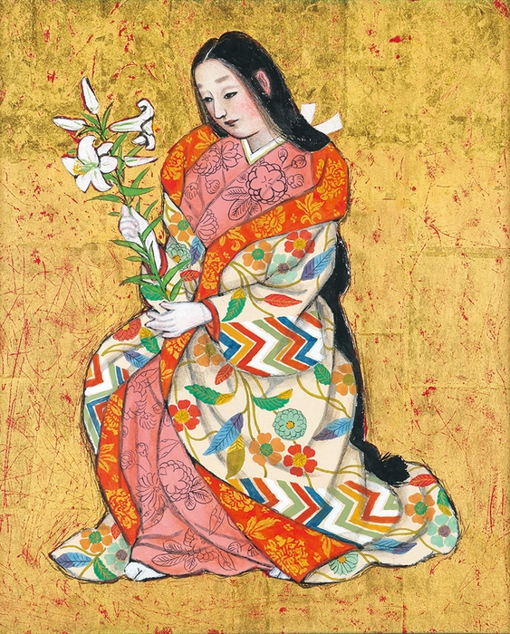 堂本印象 細川ガラシャ夫人(大阪玉造教会壁画下絵) 1962年