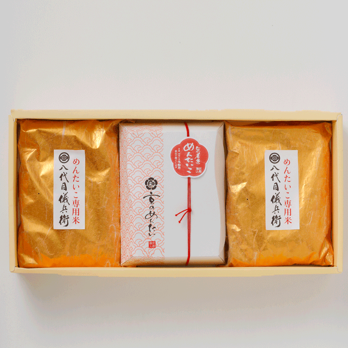 <八代目義兵衛 めんたいこにあうお米セット>
