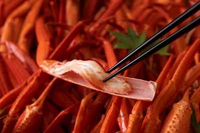 紅ズワイガニのせいろ蒸し